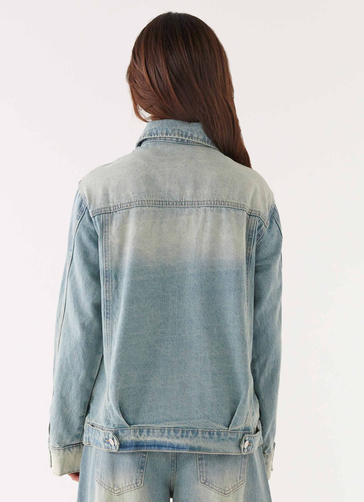 Denim Jacket Vintage Jacket Trendy Two Piece Sets Women