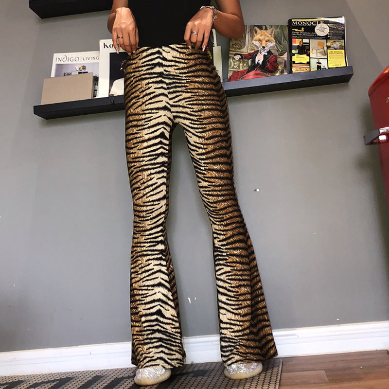 Leopard print Flared Pants