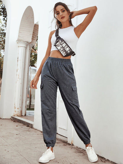 High Waist Casual Yoga Trousers