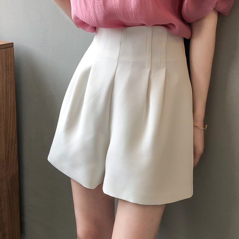 Korean Double High Waist Shorts