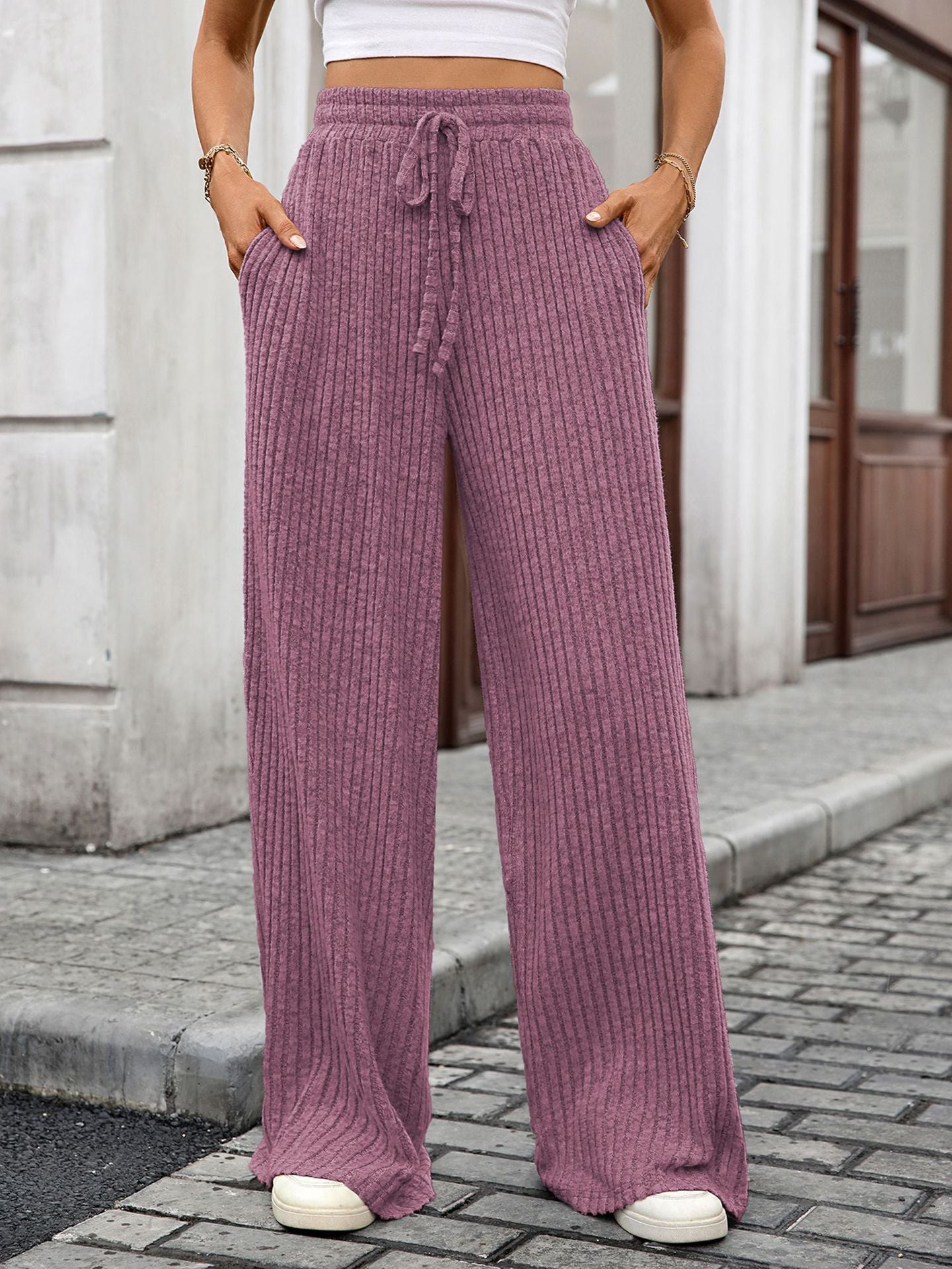 Sunken Stripe Casual Pant