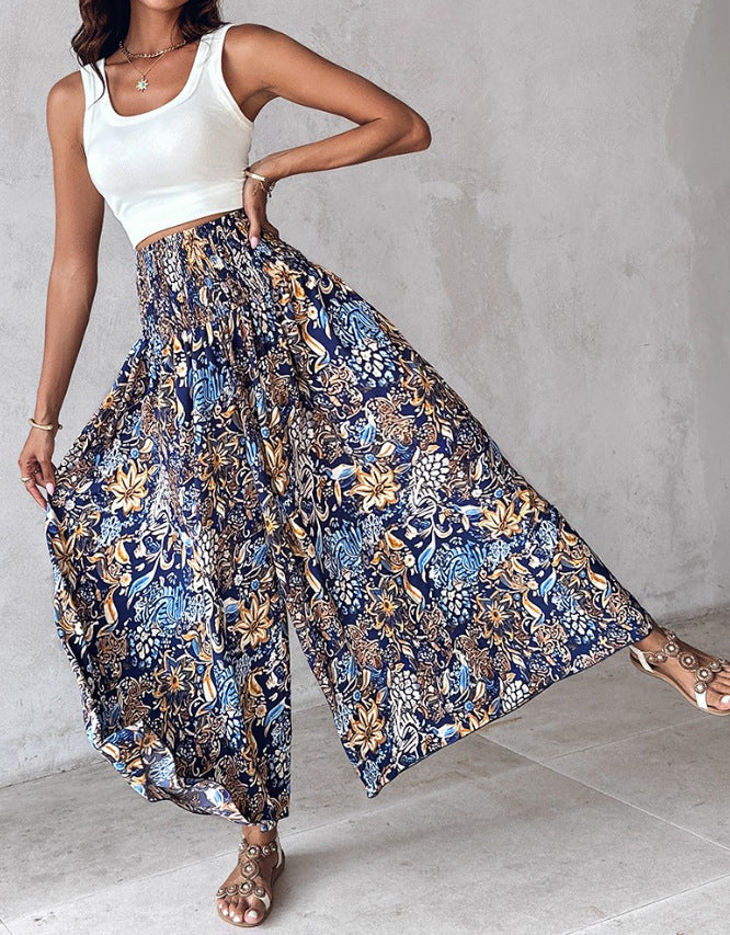 Floral Wide Pants