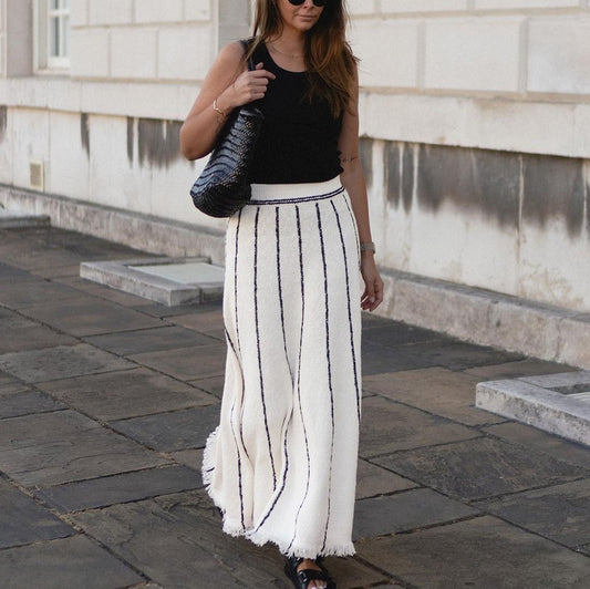 PL-105 Tassel Knitted Skirt