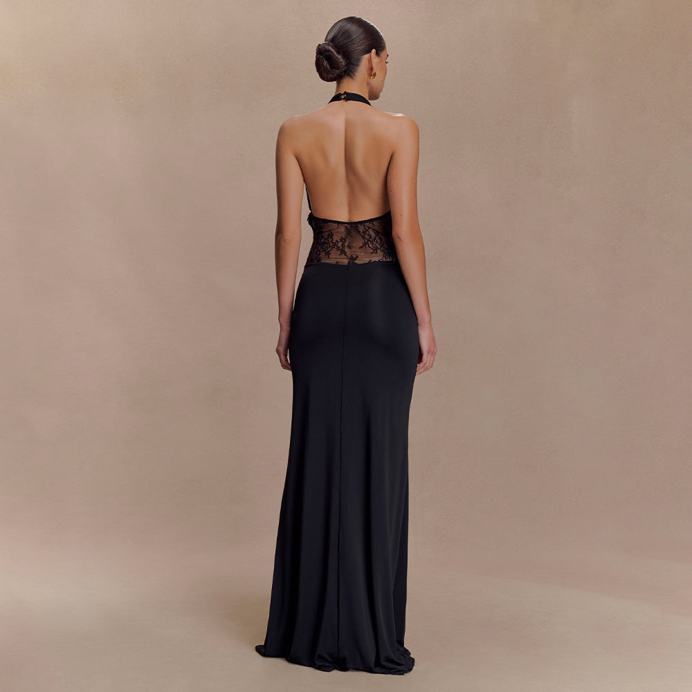 Backless Ribbon Dress