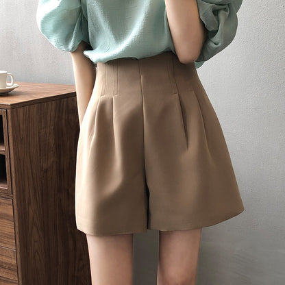 Korean Double High Waist Shorts