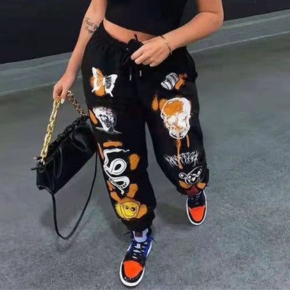 Cartoon Print Sweatpants