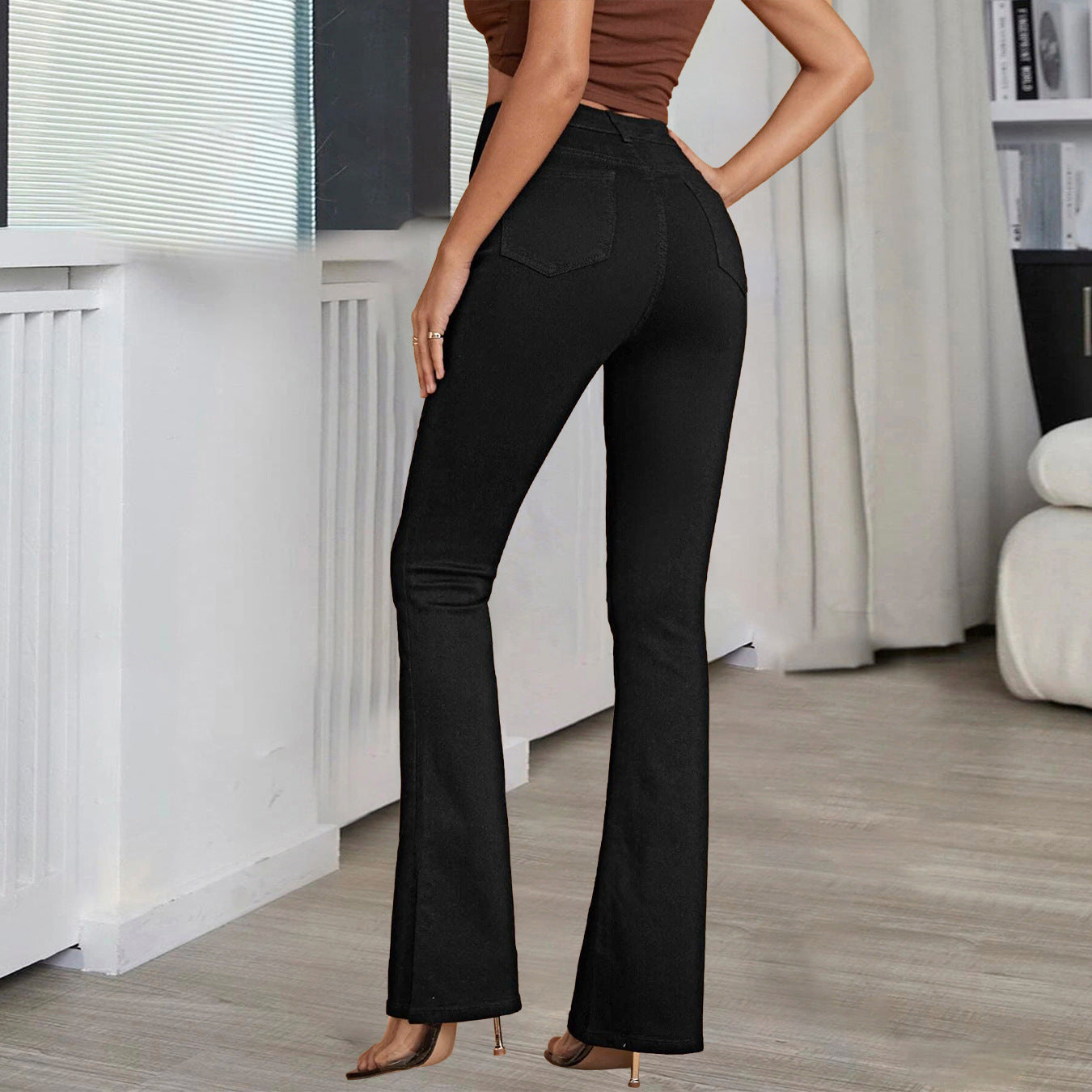 High Waist Bootcut Pants