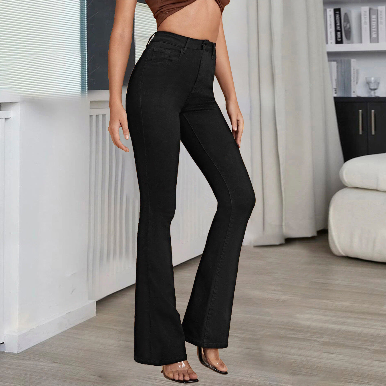 High Waist Bootcut Pants