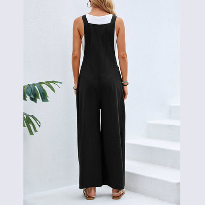 Casual Flared Suspender Pant