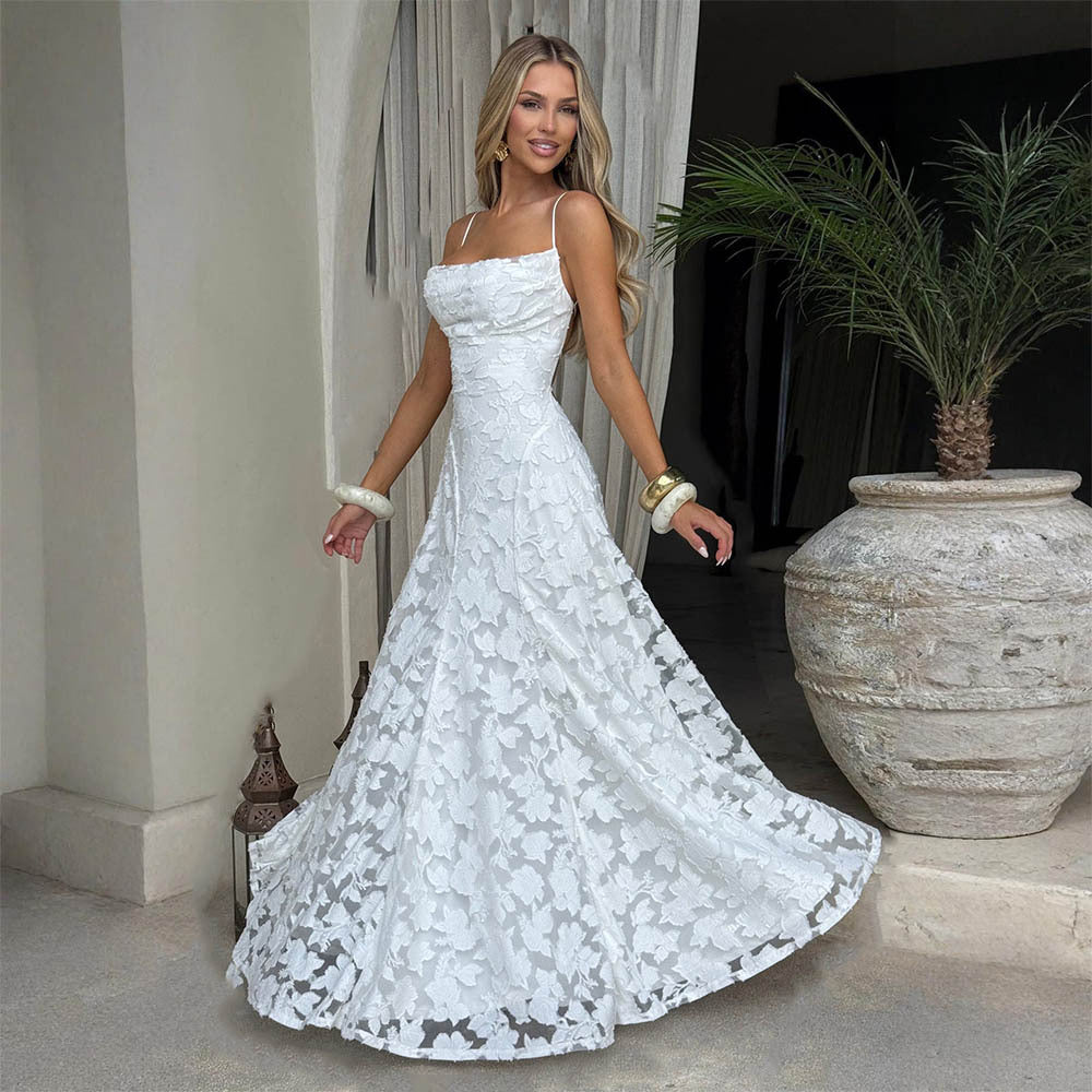 Chiffon Backless Dress