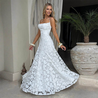 Chiffon Backless Dress