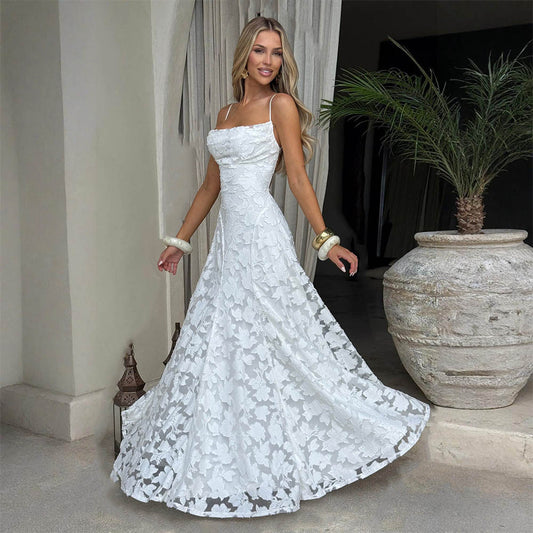 Chiffon Backless Dress