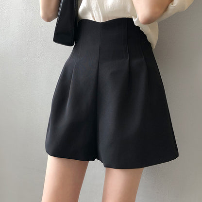Korean Double High Waist Shorts