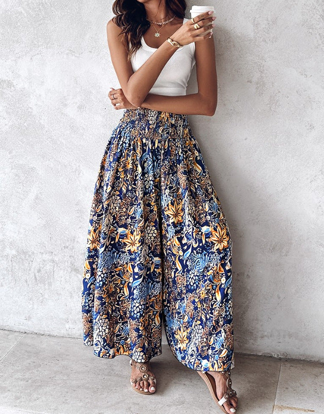 Floral Wide Pants