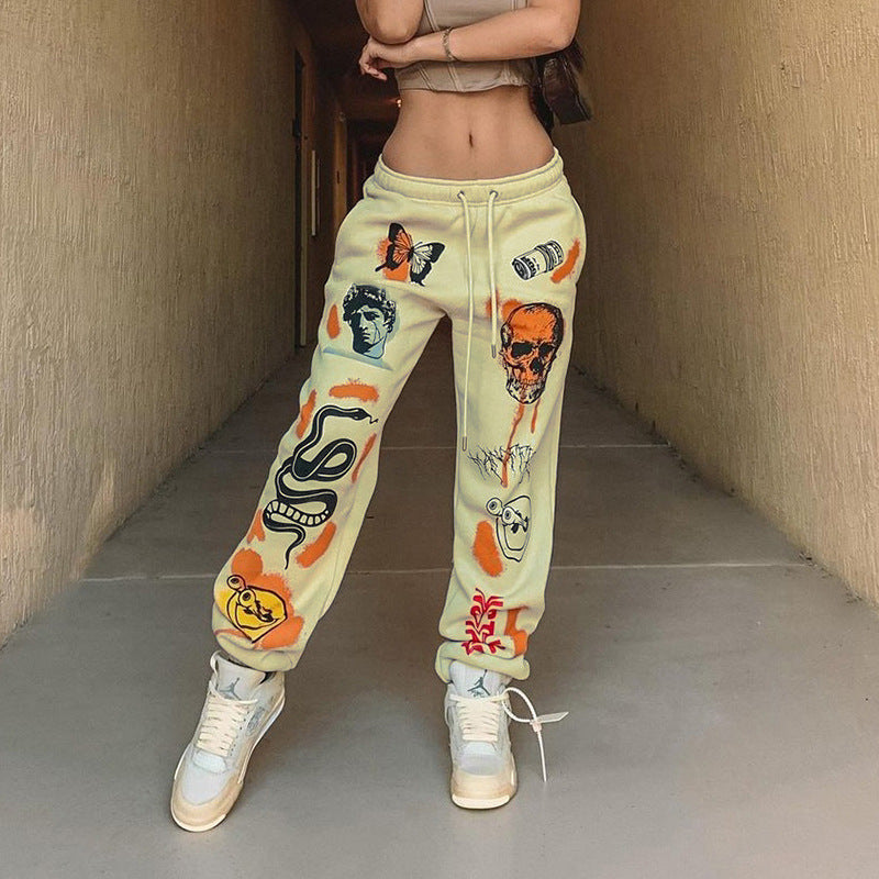 Cartoon Print Sweatpants