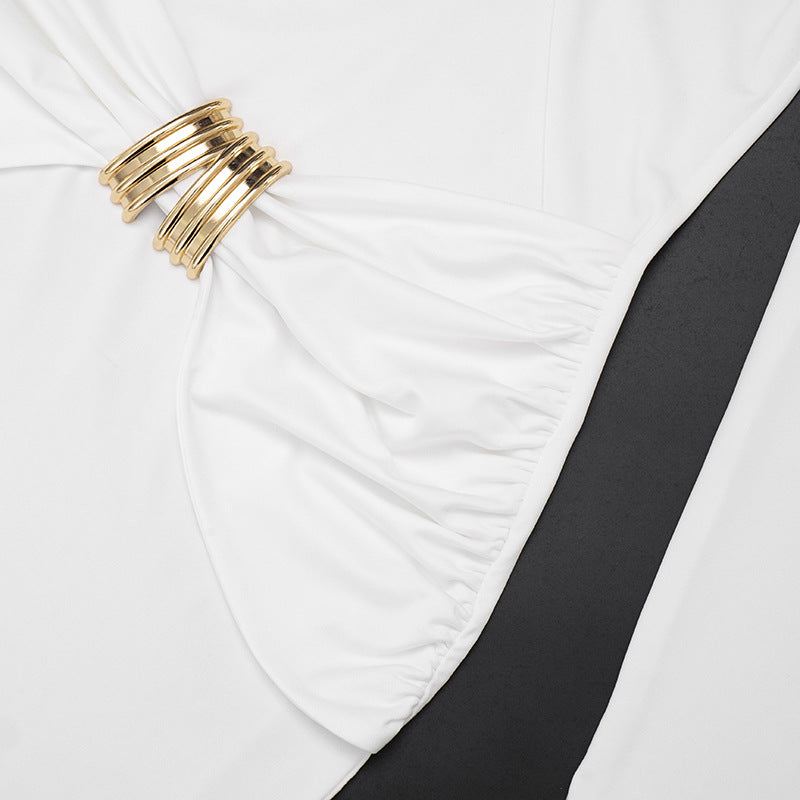 Double Layer Skinny Cutout out Dress