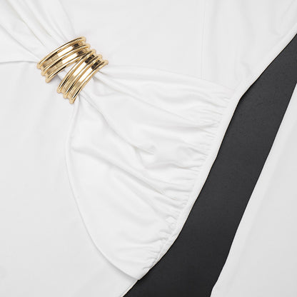 Double Layer Skinny Cutout out Dress