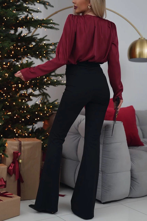 High Waist Flared Pants