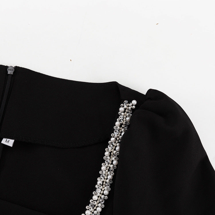 Diamond Collar Sheath Dress