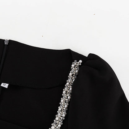 Diamond Collar Sheath Dress