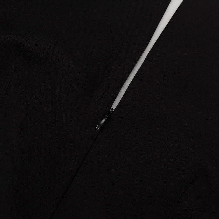 Diamond Collar Sheath Dress