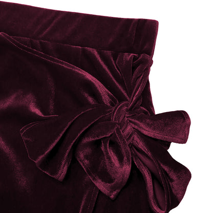 PL-114 Velvet Split Skirt