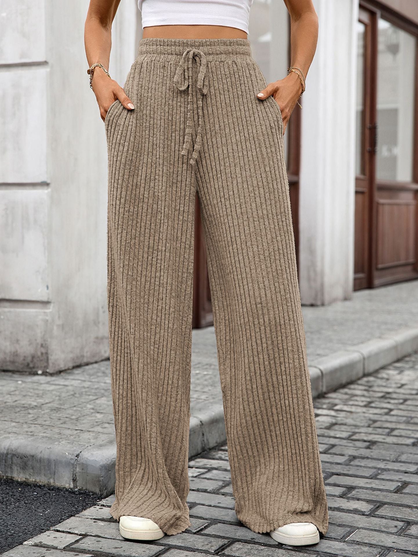 Sunken Stripe Casual Pant