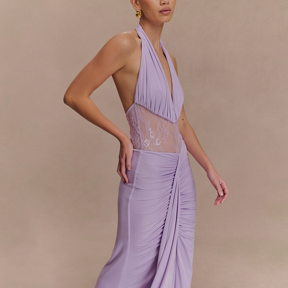 Backless Ribbon Dress