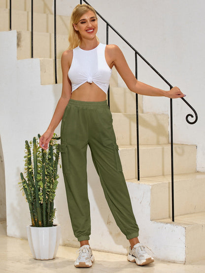 High Waist Casual Yoga Trousers