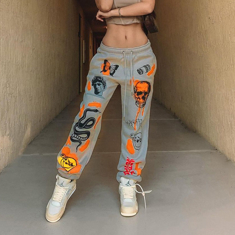 Cartoon Print Sweatpants