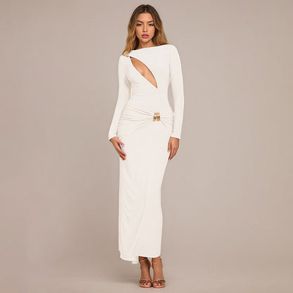 Double Layer Skinny Cutout out Dress