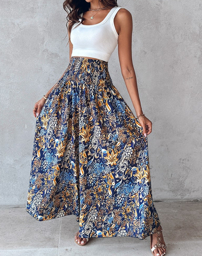 Floral Wide Pants