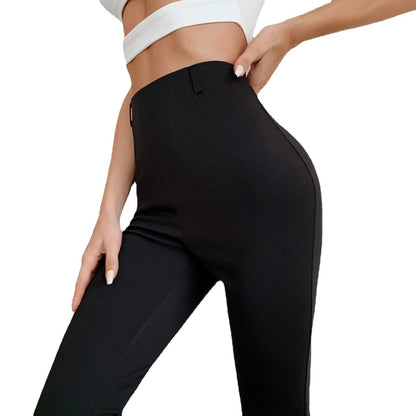 Cropped Bell-Bottom Pants